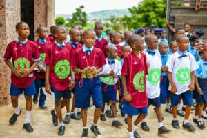 Our STEM Boys arrive at the facility.