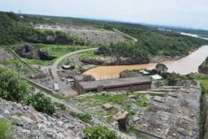 View of the Hydroelectric dam complex.