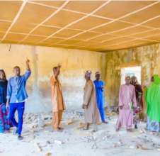School staff visit to the Science classroom.