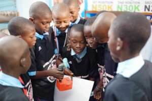 Our junior students engaging during the event.