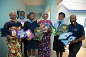 Timeout4Africa staff at a presentation of books .