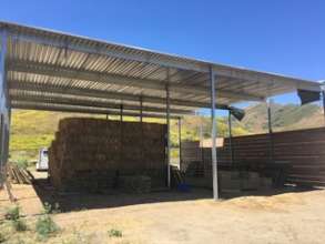 The Hay shelter doing its important job.