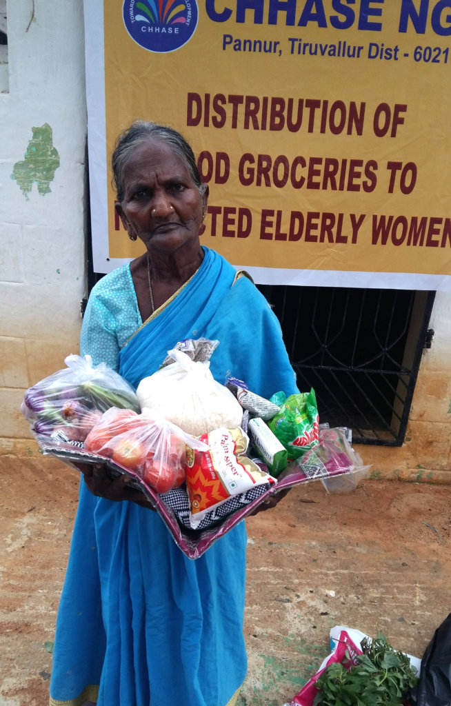 Provide food groceries to Neglected elders