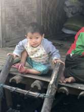 Child in refugee camp.