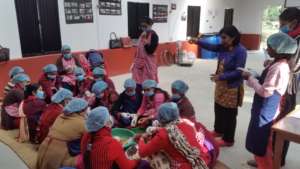 Lapsi processing at the Community Centre