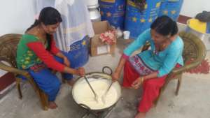 Women making Khuwa in Khawa CFC