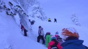 snow shoeing, we can do it!