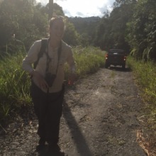 Volunteer ecologist, Emily at Dolok Sipirok