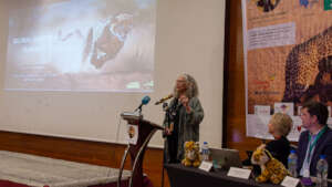 Dr. Laurie Marker at Global Cheetah Summit