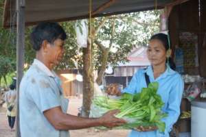 Hong Chak Selling Vegetable