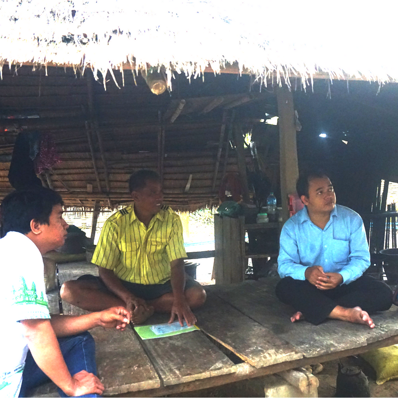 CRDT staff visiting Mr. Sameuron's home