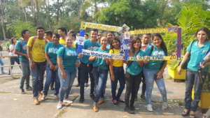 Soon-to-be high school graduates at career fair.