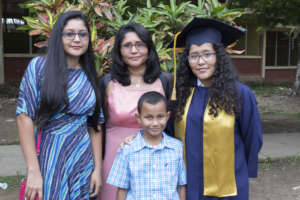 Johanny & Lastenia with Family on Graduation Day