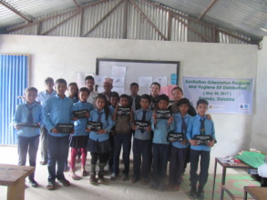Group photo after orientation and distribution