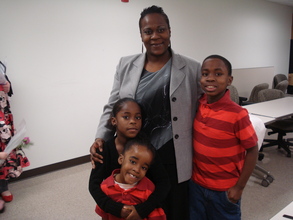 These kids brought a special picture for their mom