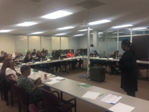 WEN Board Member Presenting Community Workshop