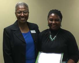Lynnette (WEN staff) & Victoria on gradation day