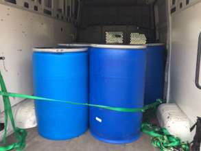 Drums on their way to Sierra Leone