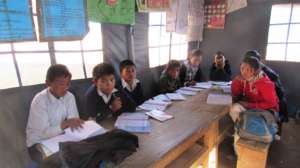 Still in Temporary Learning Shelter build by TSW