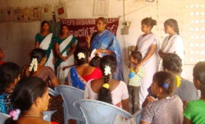 Cancer awareness camp in slum