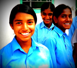 Girls at Dhobi Village Community School
