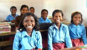 Girl Students at Dhobi School- super smiles!