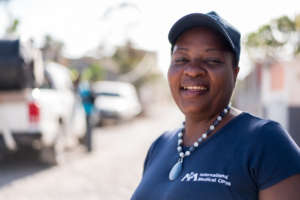 Christine, a nurse treating cholera in Haiti