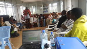 GlobalGiving Team Conducting Seminar in Arusha