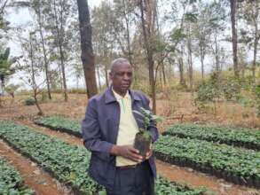 Mr. Ndege - 3; one of beneficiaries in Karatu