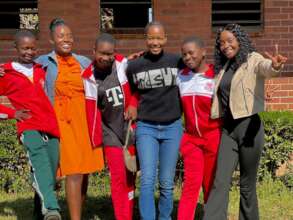 Mentors and mentees enjoying the winter sun