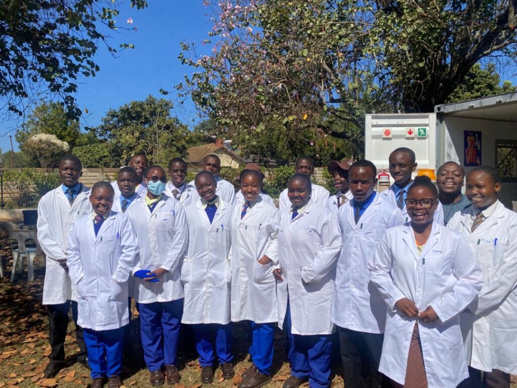 Our Term 2 Mobile Lab students and team