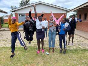 Girl Child mentees from one of the schools