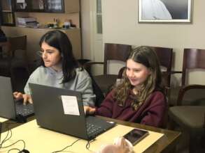 Girls enjoying coding courses