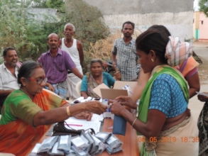 Spectacles distribution in Eye camp