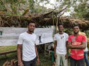 Agriculture camp leaders with their Tree Display