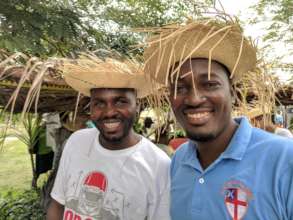 Adm. Guilot with Agronom Raphael on Fair Day