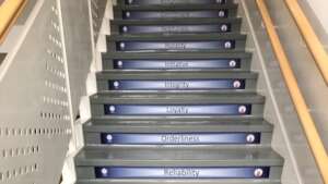 "I am Responsible" in a Shanghai school stairwell