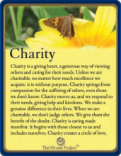 Virtues Reflection Card-Charity