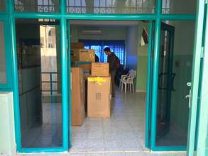 Six pallets delivered by Rotary Club of Ramallah