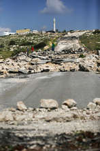 Peace Road is the main road to the village