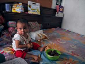 When we first met Ivan, he weighed only 7.2 kg