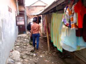 Our team making their way to patient's home