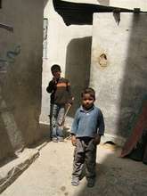 Boys playing in Gaza