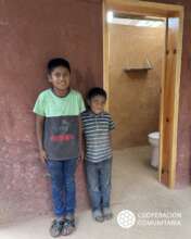 The community self-produces dry toilets.