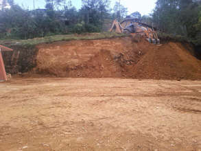 Preparing the land for construction