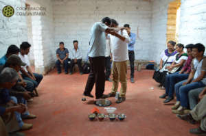 During hands on soil constructions workshop
