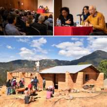 Video projection about reconstruction in Guerrero