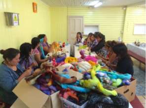 Beginning the felt workshop course
