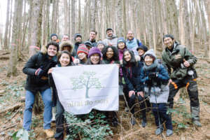 February Group Photo in the woods