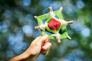 God's eye - nature craft